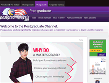 Tablet Screenshot of postgrad.studymalaysia.com
